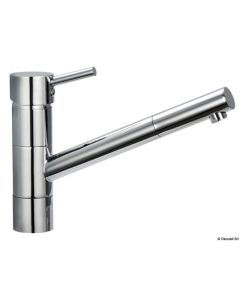 Diana Swivelling Mixer with Ceramic Cartridge, Adjustable Jet and Long Neck, Suitable for Kitchen Sinks