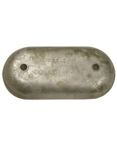 Aluminium Anode Hull Plate 216 x 108 x 28mm