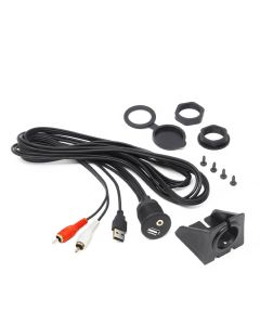 Hertz HMA USB Aux In - Waterproof USB & Auxiliary Input with 2m cable