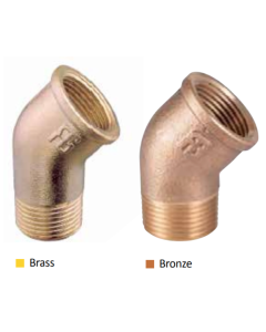 45 Degree Brass Elbow 2" BSP Male to 2" BSP Female