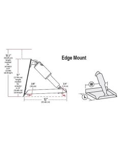 Lenco 9" x 9" Edge Mount Trim Tab Kit