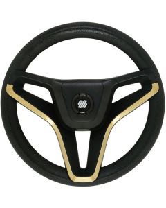 Ultraflex Portofino Steering Wheel (350mm / Black & Gold)