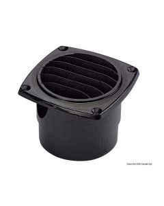 ABS Hose Vent with Collar - Black