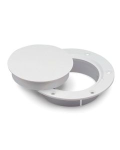 Marinco Nicro Snap-In Deck Plate 4" White