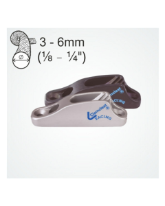 Clamcleat 3-6mm Junior Boom Cleat Hard Anodised Grey