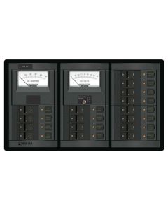 Blue Sea 360 DC Circuit Breaker Panel 16 Position with 2 Meters
