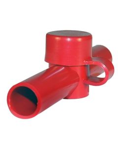 Blue Sea Dual Entry Cable Cap Red