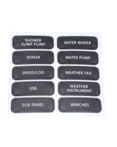 Blue Sea DC Panel Label Kit (120) Black