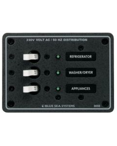 Blue Sea Panel 230V AC 3 Circuit Breaker