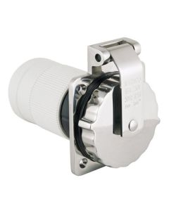 Marinco 63A 230V Inlet SS Ez Lock with Enclosure