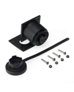 IP68 - Specified Pin Variant Bulkhead Socket and Cap Kit. Screw Connection. Supplied with Stainless Steel Fixing Screws. - 2-Pin