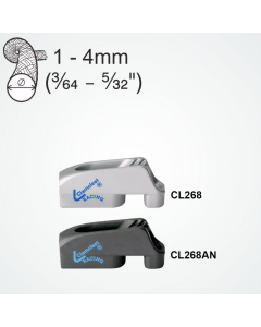 Clamcleat 1-4mm Racing Micros - Silver - Singles