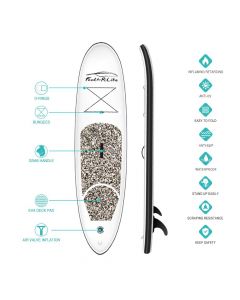 Funwater 10ft All Round Inflatable Paddleboard / SUP kit - Grey