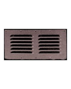 SS louvered vent 228x127mm AISI 316