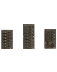 Switch Panels (Sealed Rocker Switches) - 4P Water-resistant with Backlight, Voltmeter and USB Charger