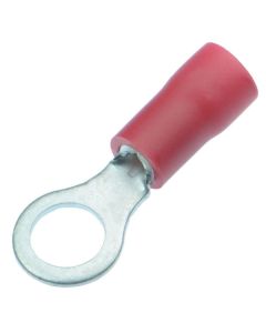 Insulated 10mm Ring Crimp Red