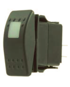 Rocker Switch (Single Square) - Single square Illuminated IP67 Rocker Switch (on)-off (with actuator)