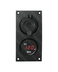12v Power Supply and Voltmeter Panel