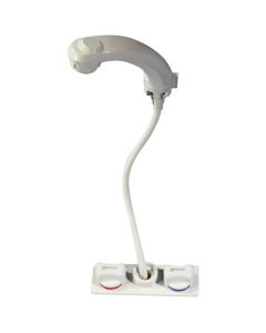 Whale Elegance Faucet/Shower Mixer White with Bracket