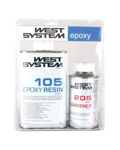 West System a Pack 105 Resin - 205 Fast Hardener 1.2kg (5:1)