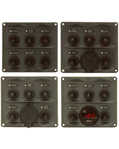 Toggle Switch Panels - With Digital Battery Gauge