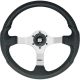 Ultraflex Nisida Steering Wheel (350mm / Black & Silver)