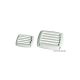 ABS Louvred Vents - Grey - 85x85 mm