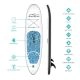 Funwater 10ft All Round Inflatable Paddleboard / SUP kit - Blue
