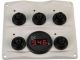 Switchpanel Antracite With Voltage Gauge 12/24v
