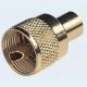 PL259 male - gold-plated - for RG58/U - twist on