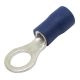 Insulated 6mm Ring Crimp Blue