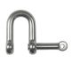D Shackle Captive Pin A4 Stainless Steel