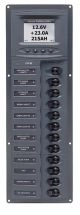 BEP 12v Dc Circuit Breaker Panel 12 Way Vert Digi Meter (902V-DCSM)